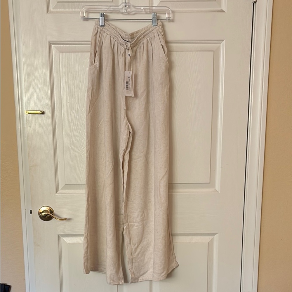 Sadie & Sage Cream Wide Leg Pants